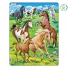 Puzzle avec contour - Chevaux