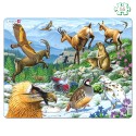 Puzzle avec contour Animaux de la montagne