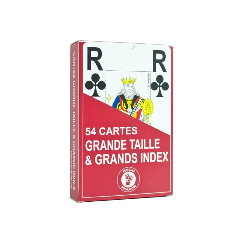 Carte grande taille et grands index