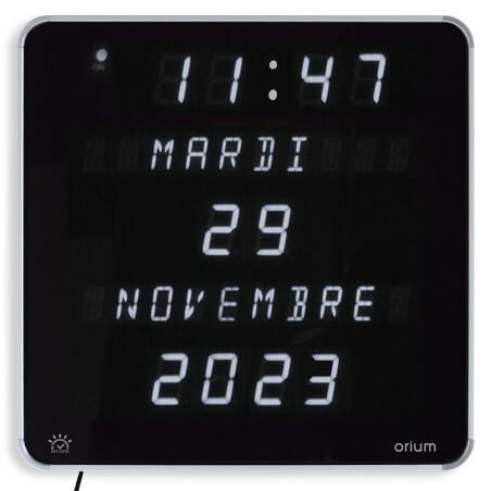 Horloge digitale éphéméride éléctronique
