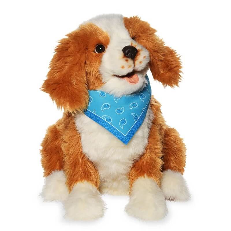 Animal de compagnie interactif - Chien Foulard bleu