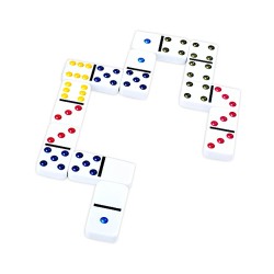 Domino couleur : Jeu de construction - Pierre 100% naturelle