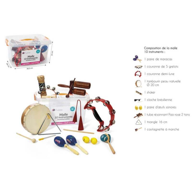 Malle de 10 instruments