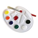 Palette de peinture en plastique pour réaliser des créations manuelles en ehpad