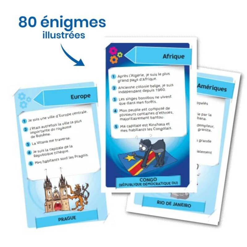 Énigmes Villes et Pays - Jeu de quizz pour personnes âgées