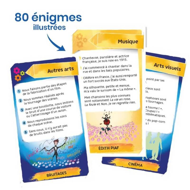 Jeu d'énigmes sur l'art adaptées aux personnes âgées