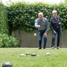Pétanque - 6 boules en métal noires et argentées 720 g