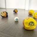 KoolBool pétanque souple jaune/noir - jeu de pétanque d'intérieur