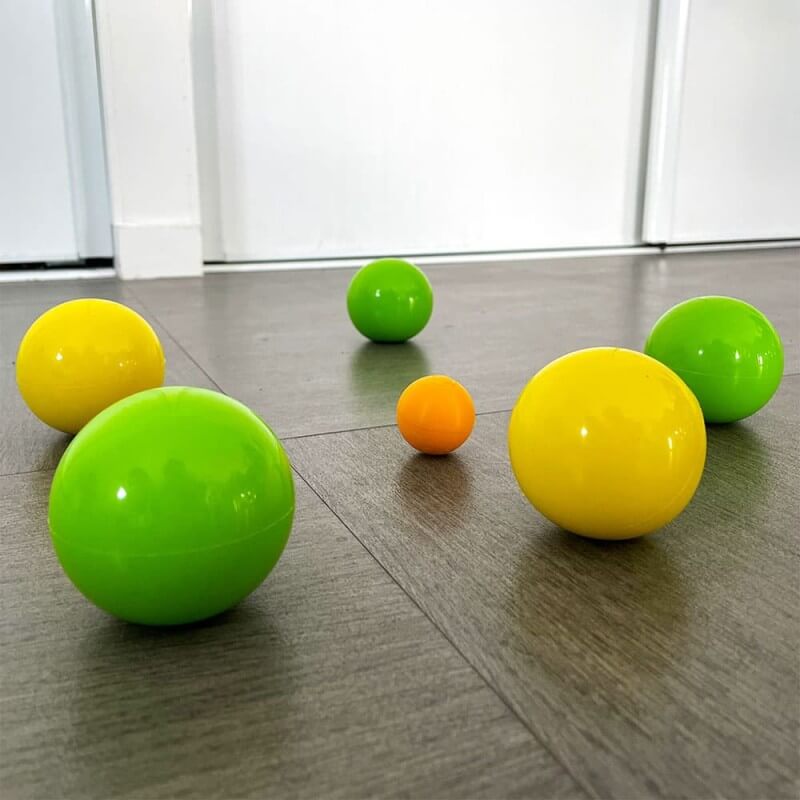 Pétanque d'intérieur Boules moyennes