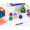 Balles miroir colorées à sons - lot de 6