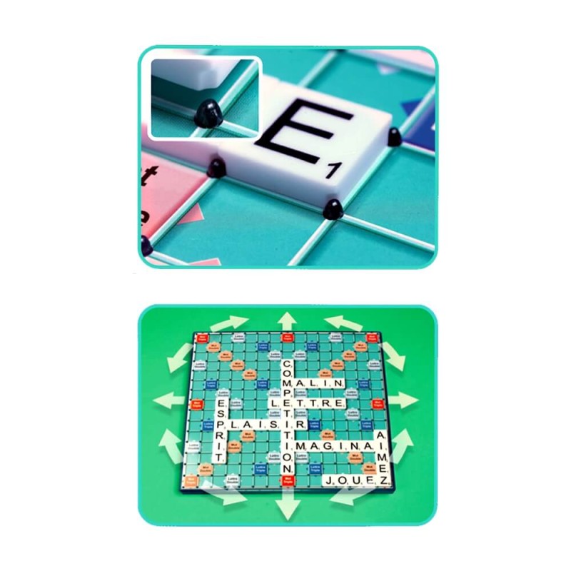 Scrabble géant, tournant & encastrable