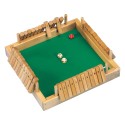 Grand Shut the box - Jeu de dés en bois 4 joueurs - Fermer la boîte