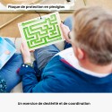 Plaque de protection en plexiglas pour ne pas perdre la bille