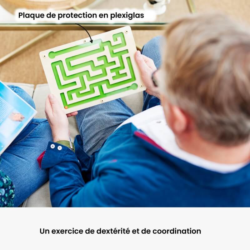 Plaque de protection en plexiglas pour ne pas perdre la bille