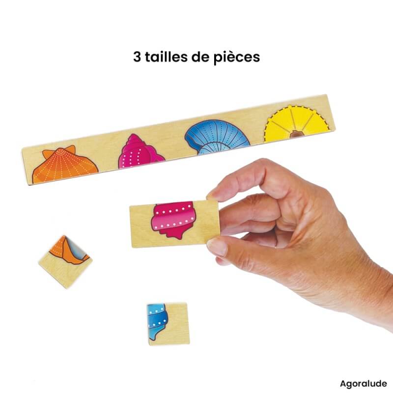 3 tailles de pièces différentes