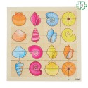 Puzzle coquillages en bois