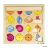 Puzzle coquillages en bois