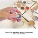 9 pastilles texturées à poser pour créer vos propres modèles