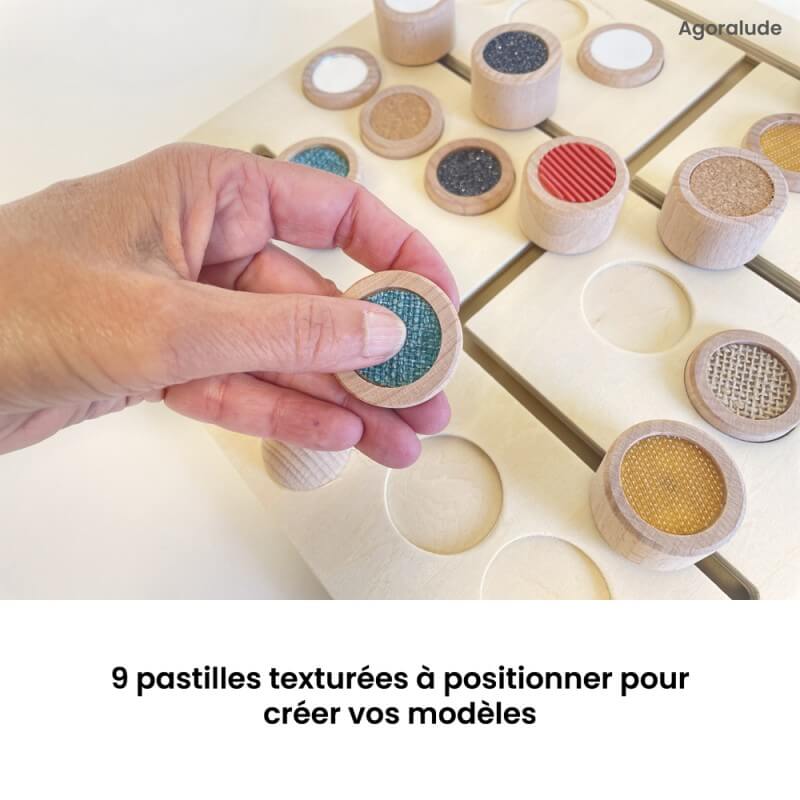 9 pastilles texturées à poser pour créer vos propres modèles