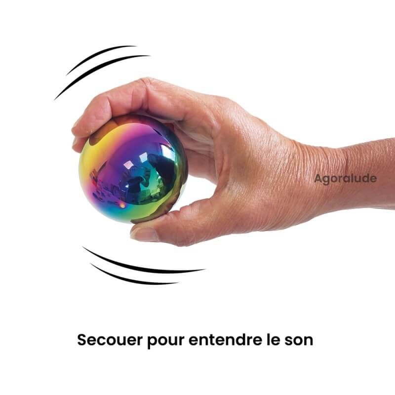 Secouer la balle pour entendre le son