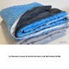 Couverture lestée 4 kg avec housse lavable 100x150 cm