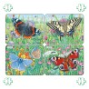 Lot de 4 Puzzles avec contour - Papillons