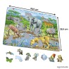 Puzzle avec contour - Savane africaine - 65 pièces