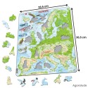 Puzzle avec contour - Europe géographique - 87 pièces