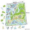 Puzzle avec contour - Europe géographique - 87 pièces