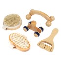 Kit de massage en bois - 5 pièces