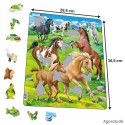 Puzzle avec contour - Chevaux