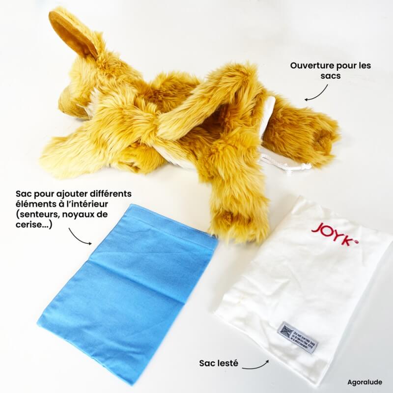 Des sacs à glisser à l'intérieur.