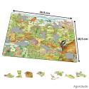 Puzzle grande taille avec contour. Larges pièces pour aider. Oiseaux