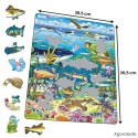 Puzzle avec contour - Animaux de la mer du Nord - 60 pièces