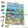 Puzzle avec contour - Animaux de la mer du Nord - 60 pièces