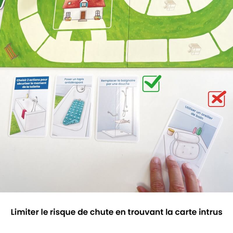 Prévent'Chutes - résoudre des situations avec les cartes Maison