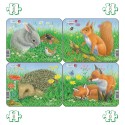 Lot de 4 puzzles Animaux de la campagne
