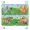 Lot de 4 puzzles Animaux de la campagne