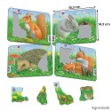 Lot de 4 puzzles Animaux de la campagne