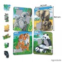 Puzzles animaux du monde - Puzzle pour troubles cognitifs