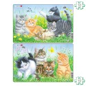 Lot de 2 puzzles avec contour Les chiens