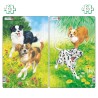 Lot de 2 puzzles avec contour Les chiens