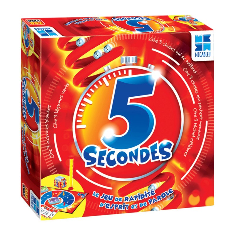 5 secondes - jeu de société - répondre rapidement aux questions