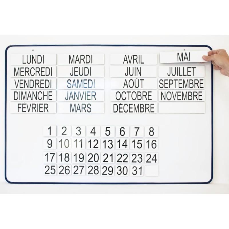 Kit éphéméride magnétique - tableaux, panneaux d'affichage pour ehpad