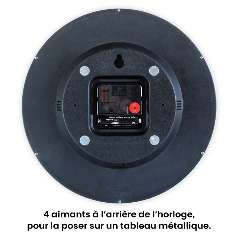 Horloge magnétique - pour tableaux éphéméride en maison de retraite