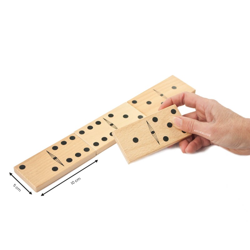 Grands dominos en bois - activités jeux pour les séniors et malvoyants