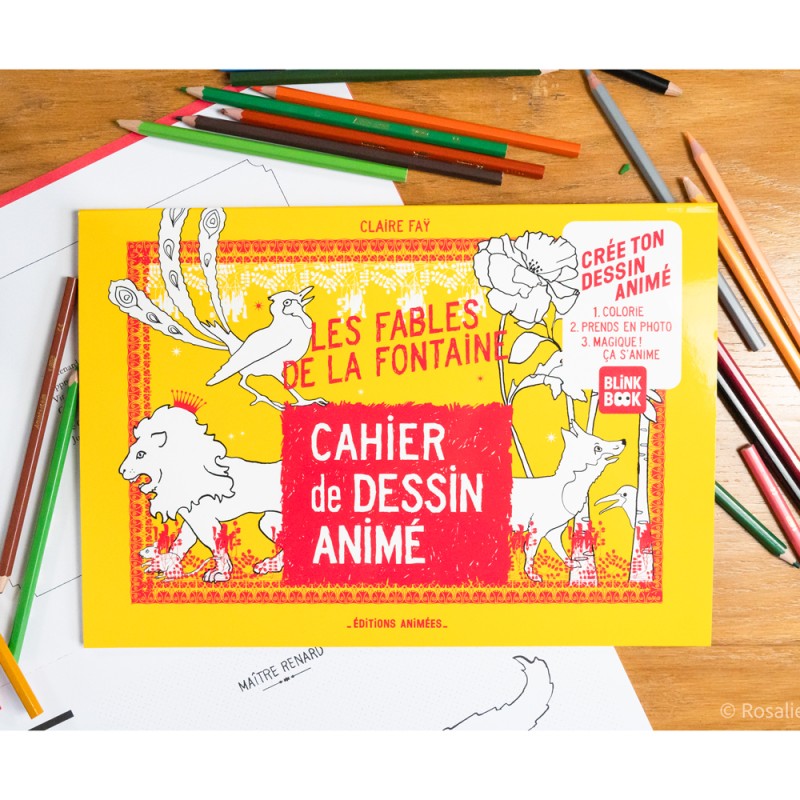 Cahier de Dessin Animé - Les Fables de la Fontaine