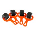 Rouleaux fantaisie rouges - lot de 4