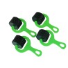 Rouleaux fantaisie verts - lot de 4