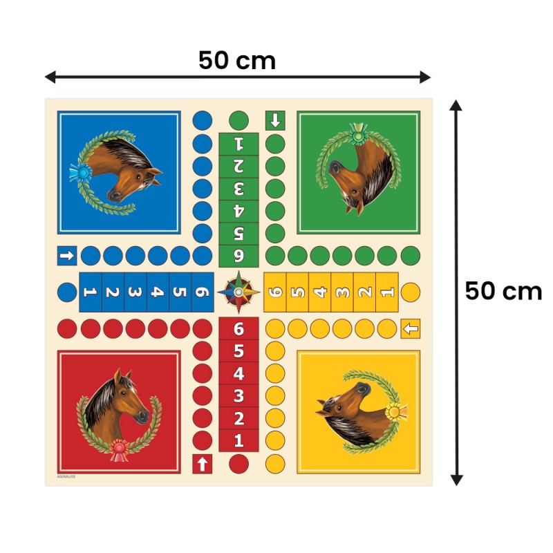 Petit chevaux tapis de jeu - Jeux de société traditionnel